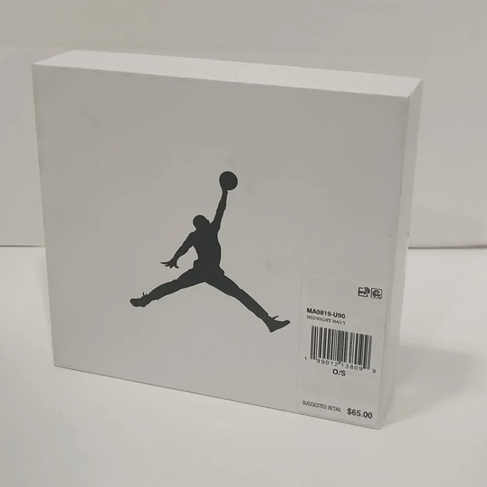 Nike Air Jordan Jumpman Bifold Wallet Midnight Navy Leather New In Box
